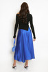 Satin A-Line Midi Skirt