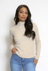 Fluffy Knit High Neck Jumper 