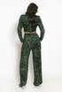 Velvet Sequin Wide Leg Trouser
