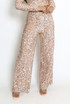 Velvet Sequin Wide Leg Trouser