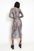 Sweetheart Leopard Print Midi Dress