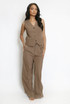 Tailored Wide Leg Trouser