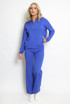 Half Zip Jumper And Wide Leg Trouser Set