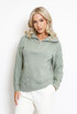 Half Zip Braided Knit Jumper 