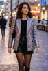 Double Breasted Metallic Blazer