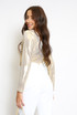 Foil Round Neck Bodysuit