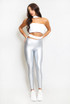 High Waist Foil Leggings