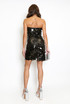 Big Sequin Bandeau Mini Dress