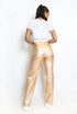 Metallic Wide Leg Trouser