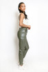 Metallic Cargo Trouser With Elasticated Cuff