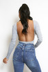 Open Back Long Sleeve Bodysuit 