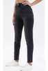 Black High Waisted Regular Fit Jeans