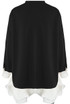 Exaggerated Hem Longline Sweatshirt