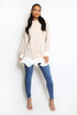 Exaggerated Hem Longline Sweatshirt