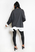 Exaggerated Hem Longline Sweatshirt