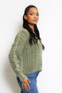 Faded Braided Knit Jumper