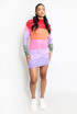 Multicolour Sequin Jumper Dress