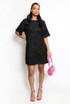 Mohair Sequin Shift Dress