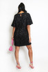 Mohair Sequin Shift Dress