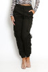 Elasticated Waist Knotted Cargo Trouser