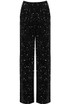 Sequin Elasticated Waist Wide Leg Trouser