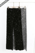 Sequin Elasticated Waist Wide Leg Trouser