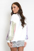 Ombre Sequin Sleeve Jumper