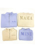 Kids Mini Embroidered Half Zip Sweatshirt