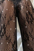 Floral Lace Diamante Tights