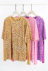 Sequin Mesh Sleeves Oversize T-Shirt