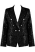 Sequin Double Breasted Tailored Blazer