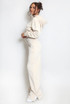 NYC Hooded Cropped Sweatshirt And Wide Leg Jogger Set