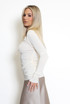 Asymmetric Neck Long Sleeve Top Asymmetric Neck Long Sleeve Top