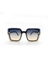 Square Ombre Sunglasses With Gold Bee