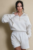 Chicago Cropped Sweatshirt And Shorts Set