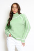 Contrast High Neck Jumper