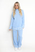 High Neck Knitted Jumper And Wide Leg Trouser Set