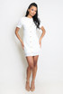 Button Front Mini Dress 