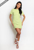 Button Front Mini Dress 