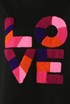 Contrast Love Slogan Print T-Shirt