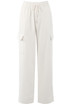 Jersey Wide Leg Cargo Trouser