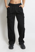 Jersey Wide Leg Cargo Trouser