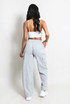 Jersey Wide Leg Cargo Trouser