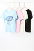 Sequin Eye Trim Round Neck T-Shirt