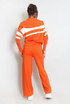 Striped Knitted Jumper And Wide Leg Trouser Set
