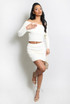 Bardot Jumper And Mini Skirt Set