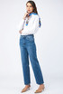 Blue High Waisted Mom Jeans