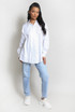 Exaggerated Collar Oversize Blouse