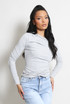 Gathered Long Sleeve Top 