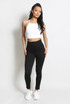 Black Hook And Eye Waist Shaper Legging